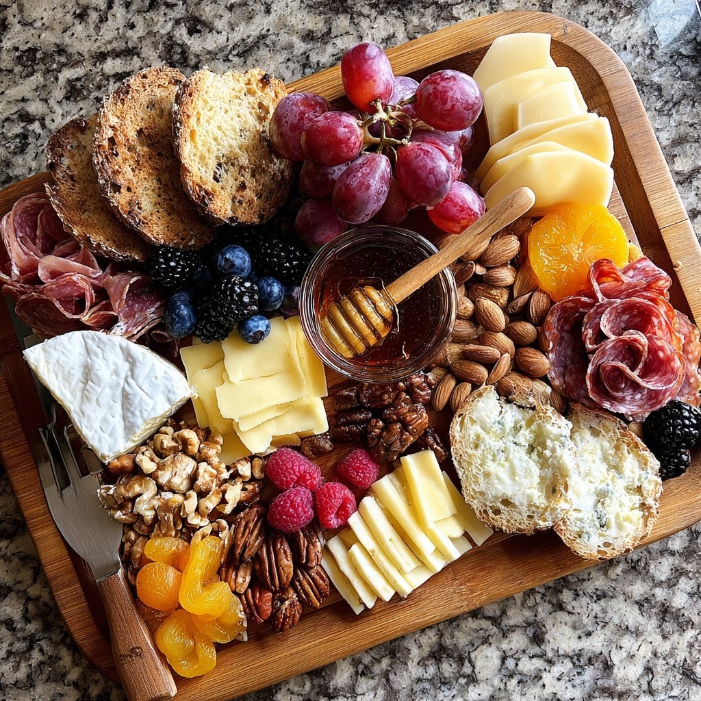 Sweet and Savory Charcuterie Board