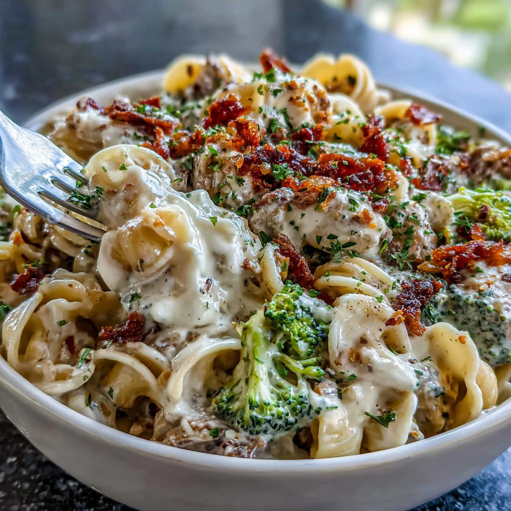 Turkey Broccoli Alfredo Bowl