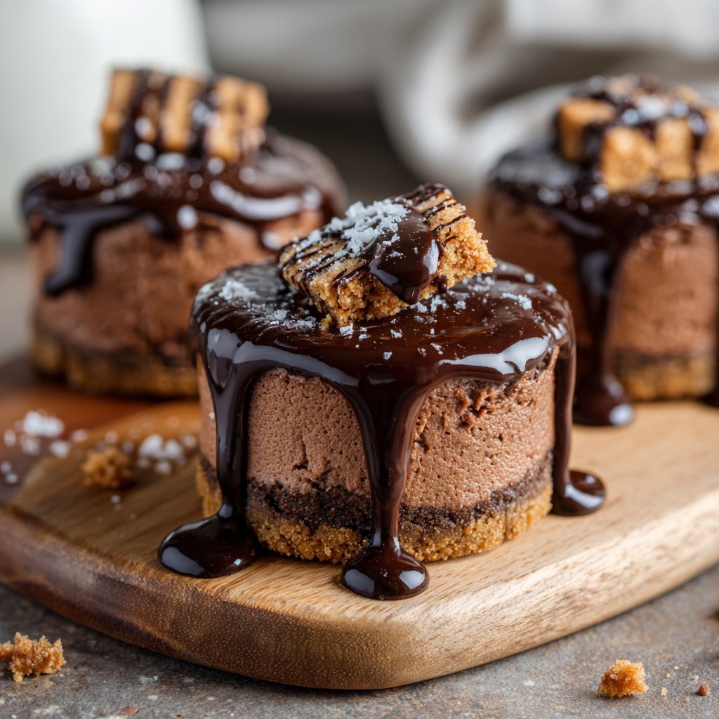Rich Chocolate Cheesecake Bites