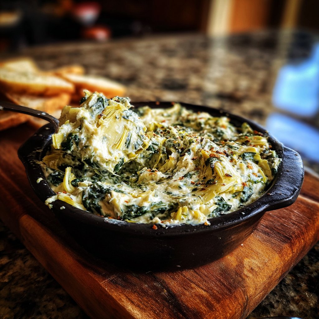 Spinach Artichoke Cottage Cheese Dip