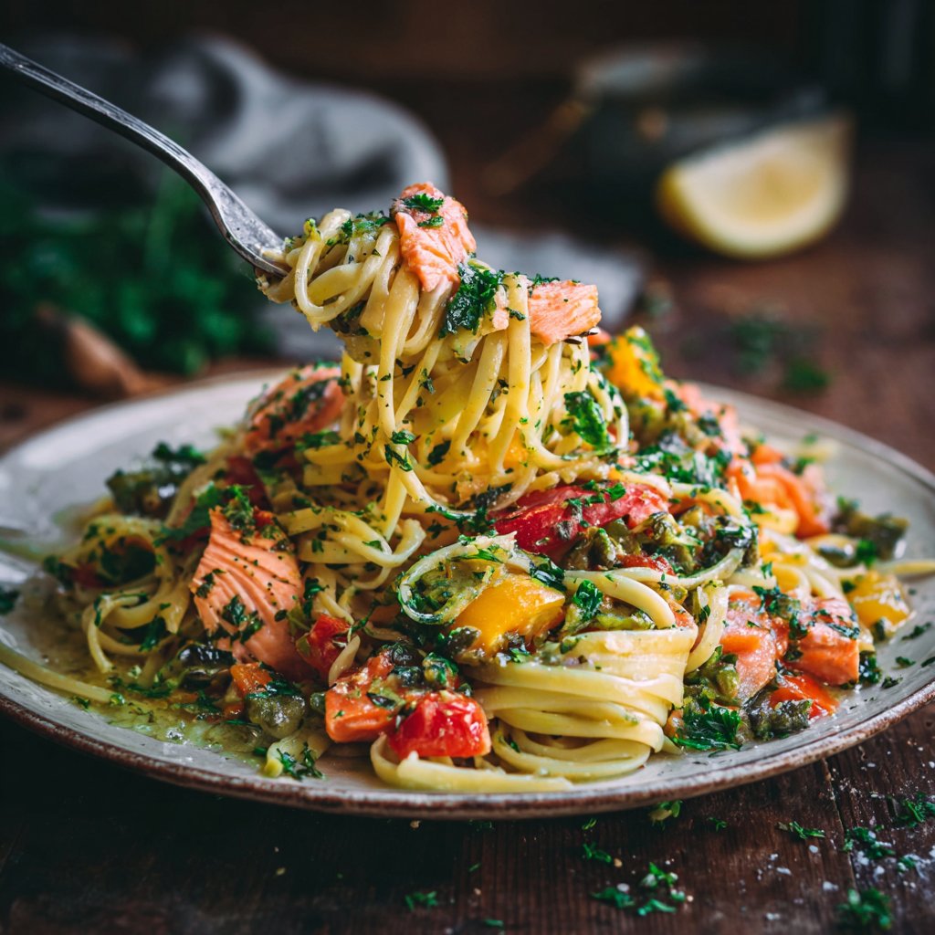 Best-Ever Salmon Pasta Primavera