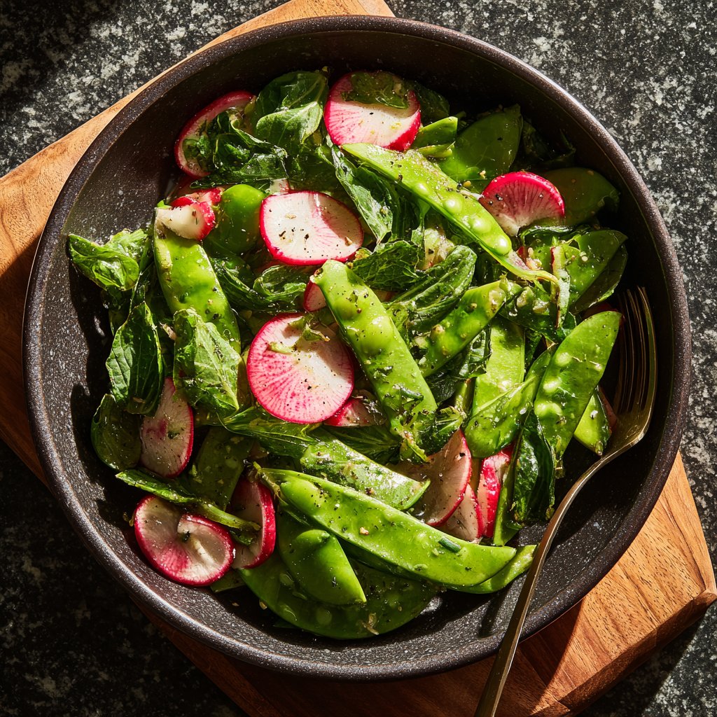 Sugar Snap Pea and Radish Salad