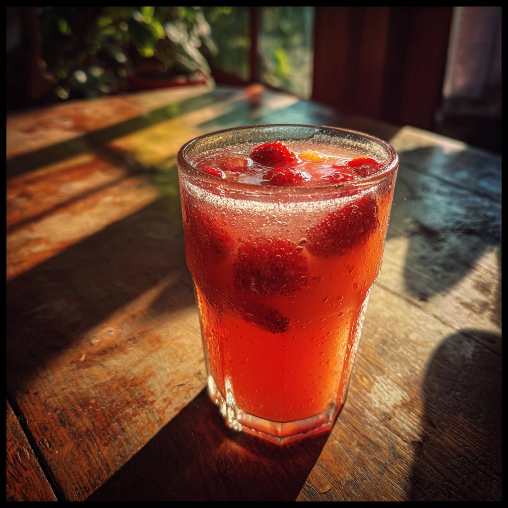 Chilled Strawberry Lemonade
