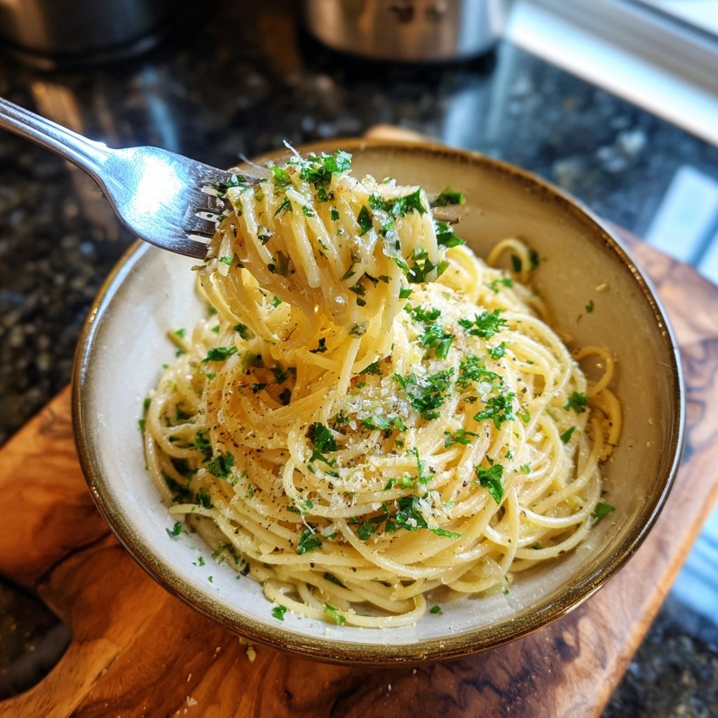 Quick Garlic Butter Pasta