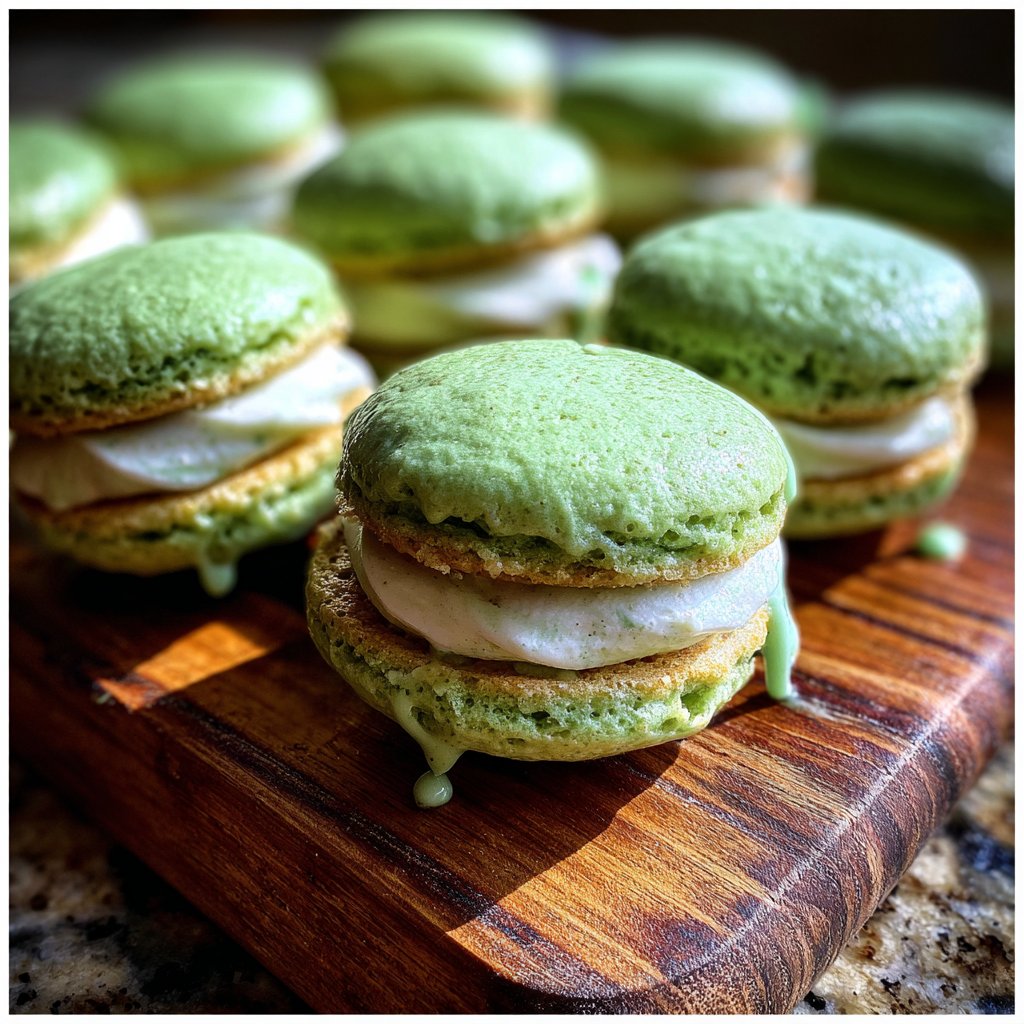 Mini Shamrock Whoopie Pies