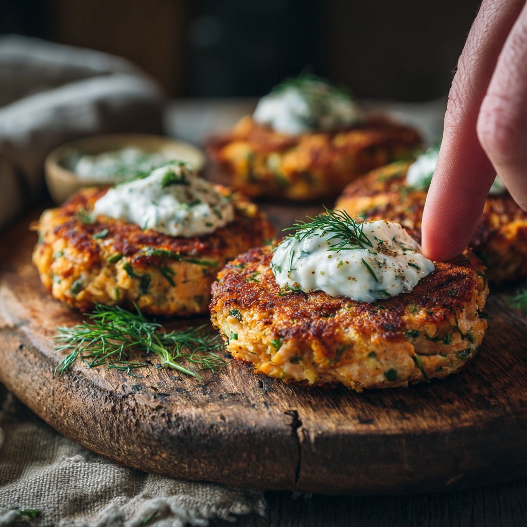 Classic Salmon Patties With Dill