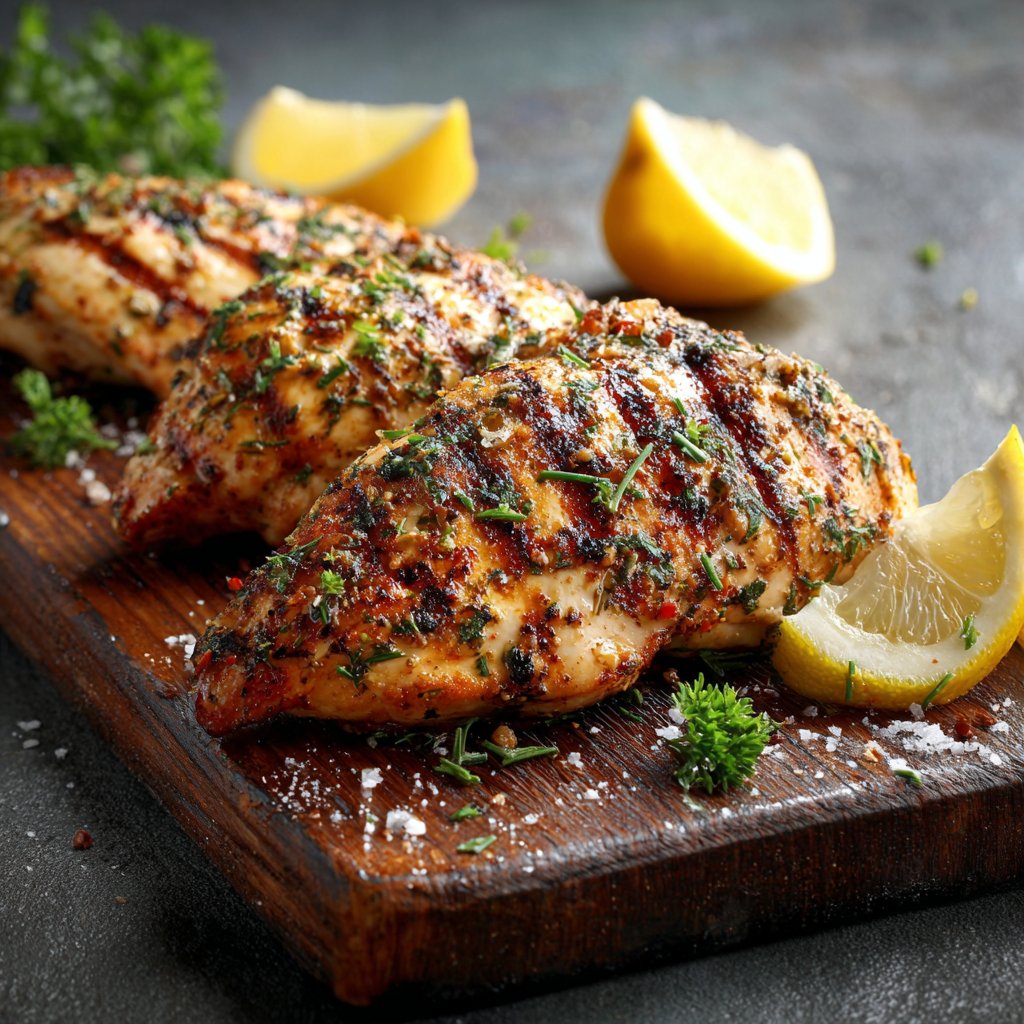 Grilled Chicken Breast with Herbs