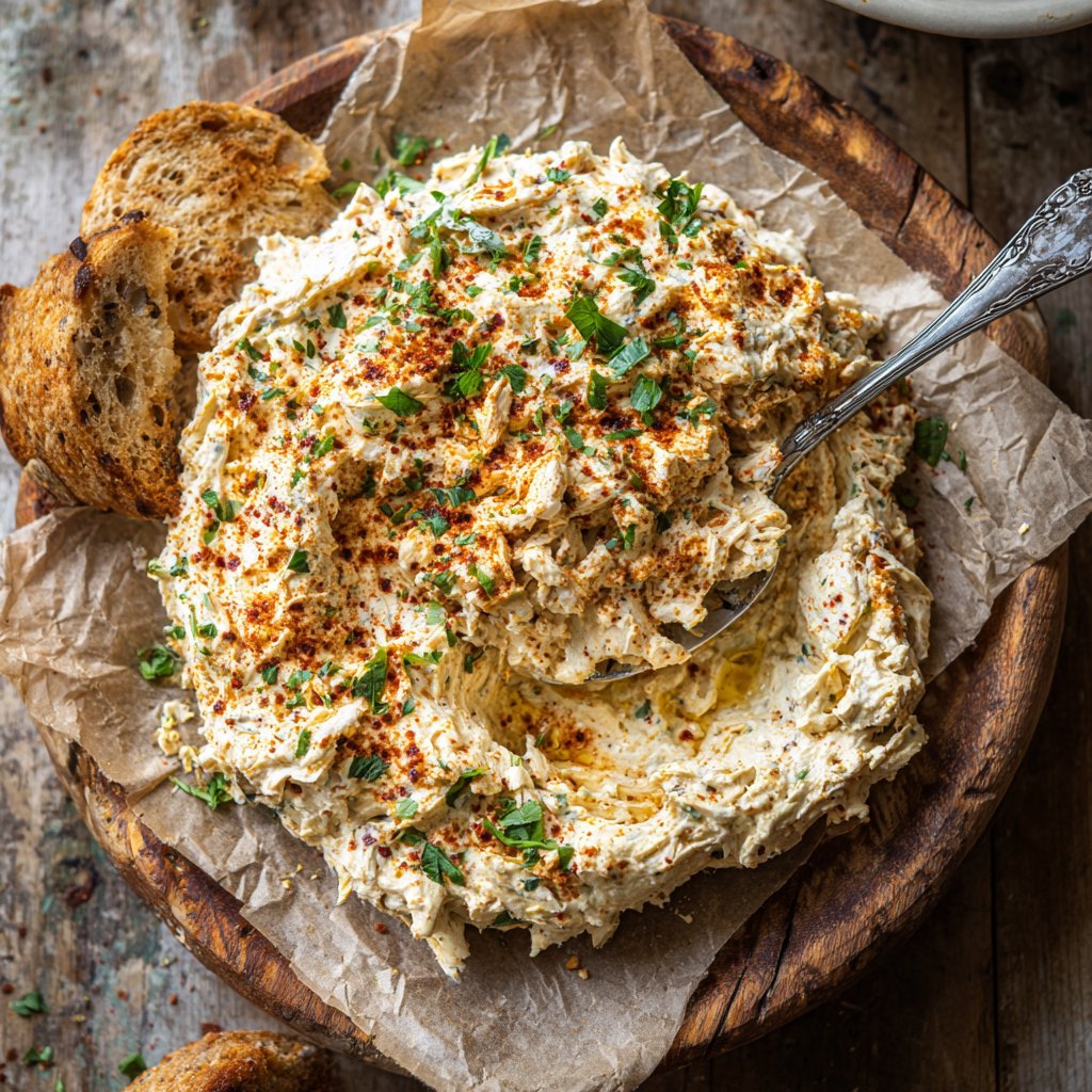 Savory Yogurt Chicken Dip